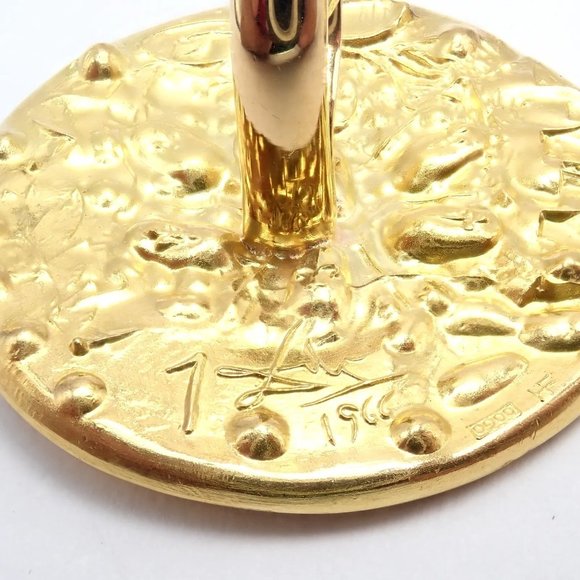 Authentic Salvador Dali D'or for Piaget 18k & 22k Yellow Gold Cufflinks - Picture 4 of 12